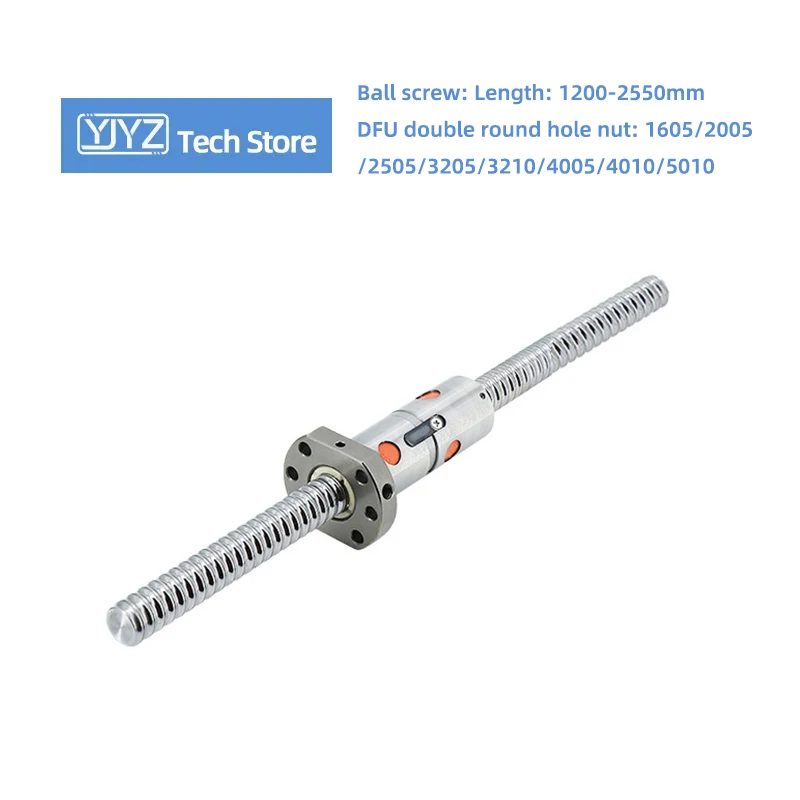 

High precision Ball Screw With Nut And No End Machined DFU1605/2005 /2505/3205/3210/4005/4010/5010 Length 1200-2550mm 3D Parts