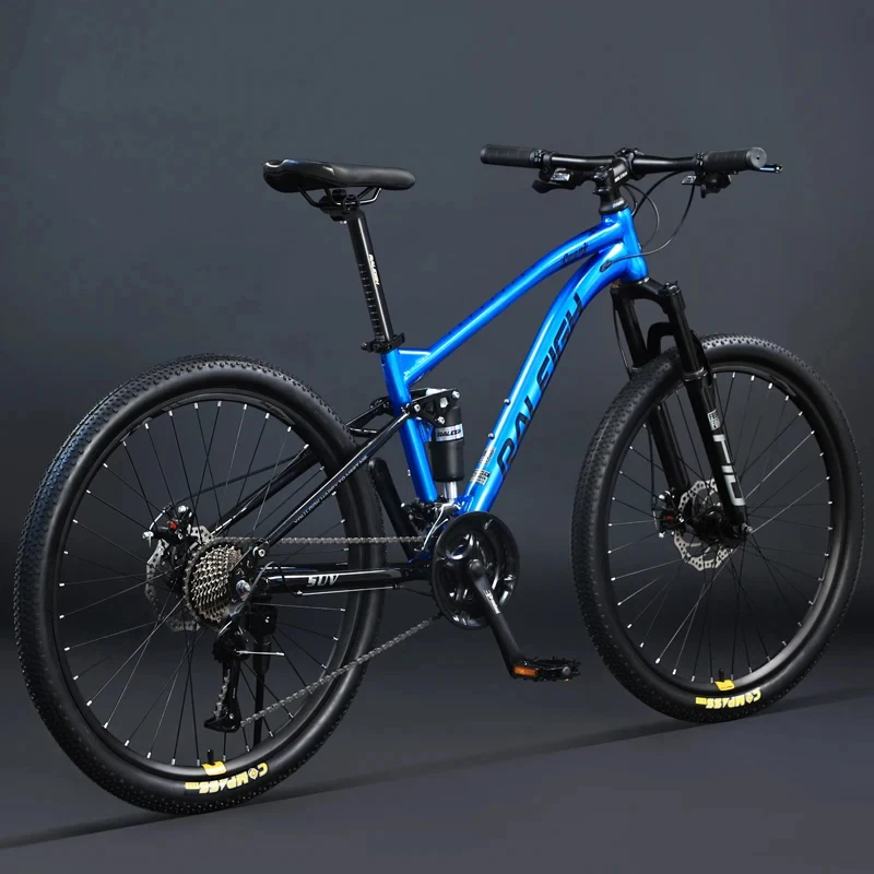 24/26/27.5/29 inch High carbon steel mountain bike, cable pull disc brake, soft tail, dual shock absorber, bearing hub, adult