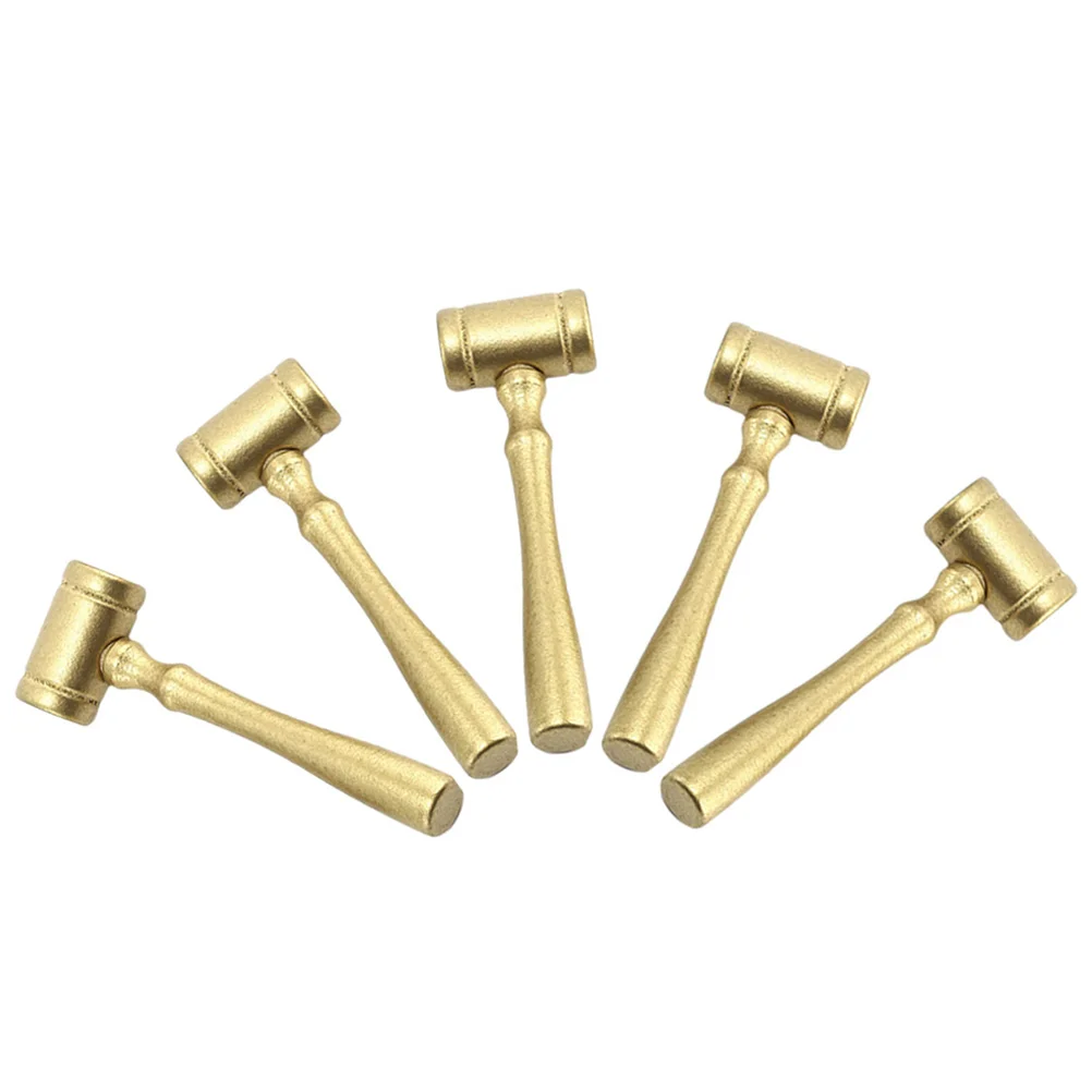 5 pz Judge Martello Mini Martello di Legno Per I Bambini Fatti A Mano Fai Da Te Educativo Gioco di Ruolo Strumento Corno Giochi di Finzione Set Liscio Sicuro