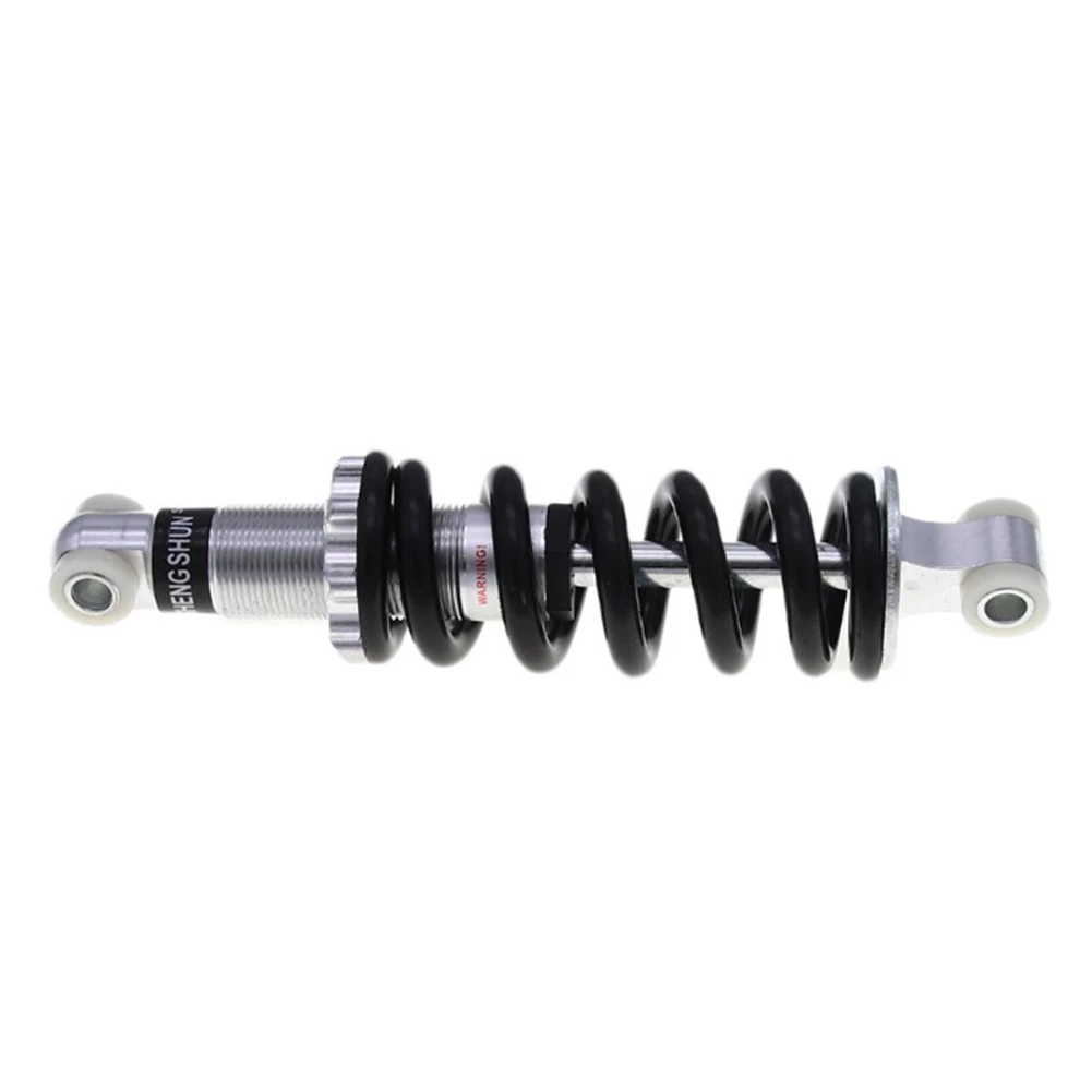 Bike Rear Suspension Spring Shock Absorber  Smooth and Excellent Shock Absorption  Adjustable Tension Alloy Shock Black Coil