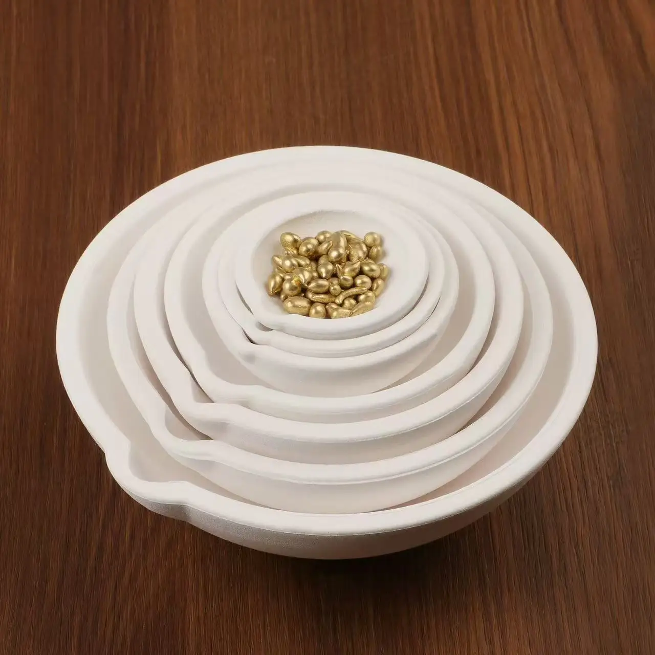 100g-5000g Quartz Crucible for Melting Gold Silver Platinum, High Temp Silica Bowl Jewelry Casting Refining Tool view 2