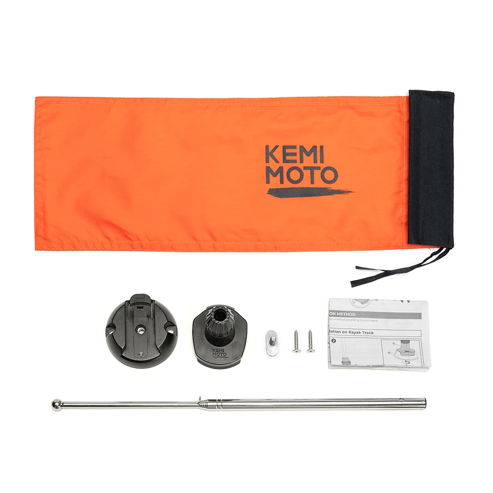 4ft Kayak Safety Flag with Pole, 16.5
