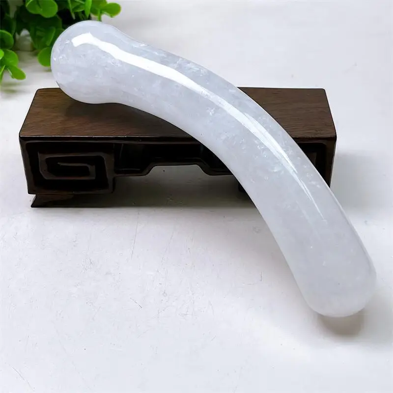 Natural Clear Quartz Penis Crystal Quartz Yoni Wand Massage Stick Healing Gemstone As Gift For Women Gift  1pcs