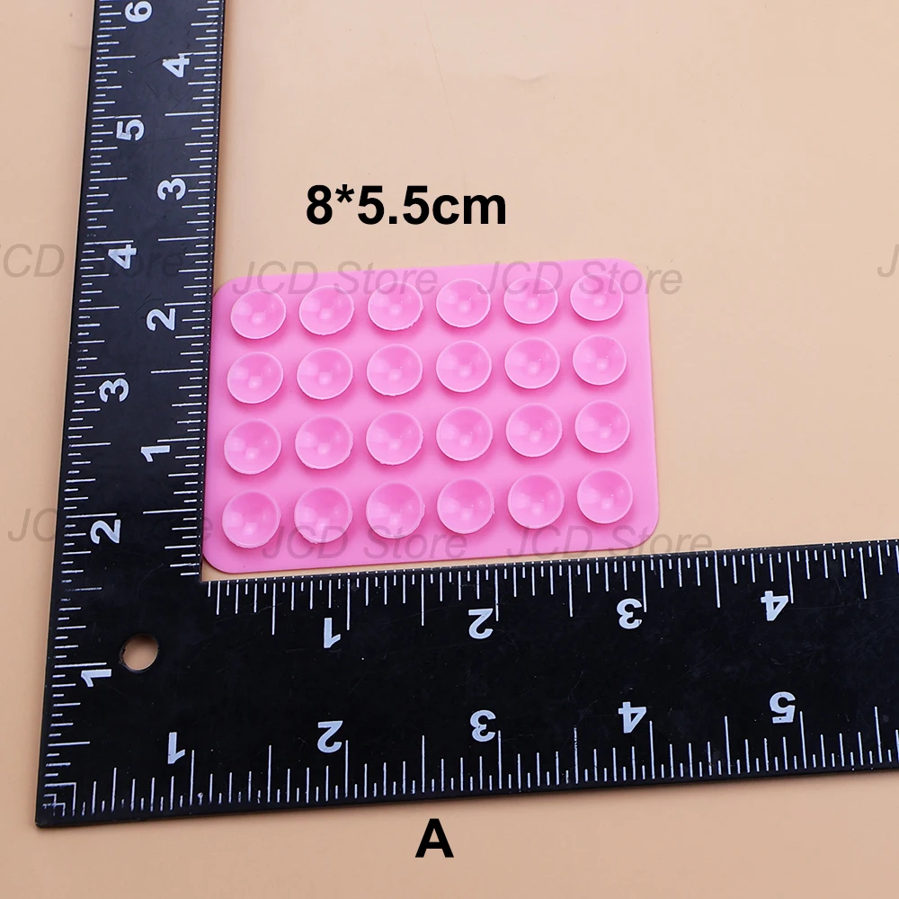 وسادة شفط من السيليكون مزدوجة الجانب من جانب واحد، كوب شفط لاصق مدعوم من مطاط السيليكون، وسادة ثابتة