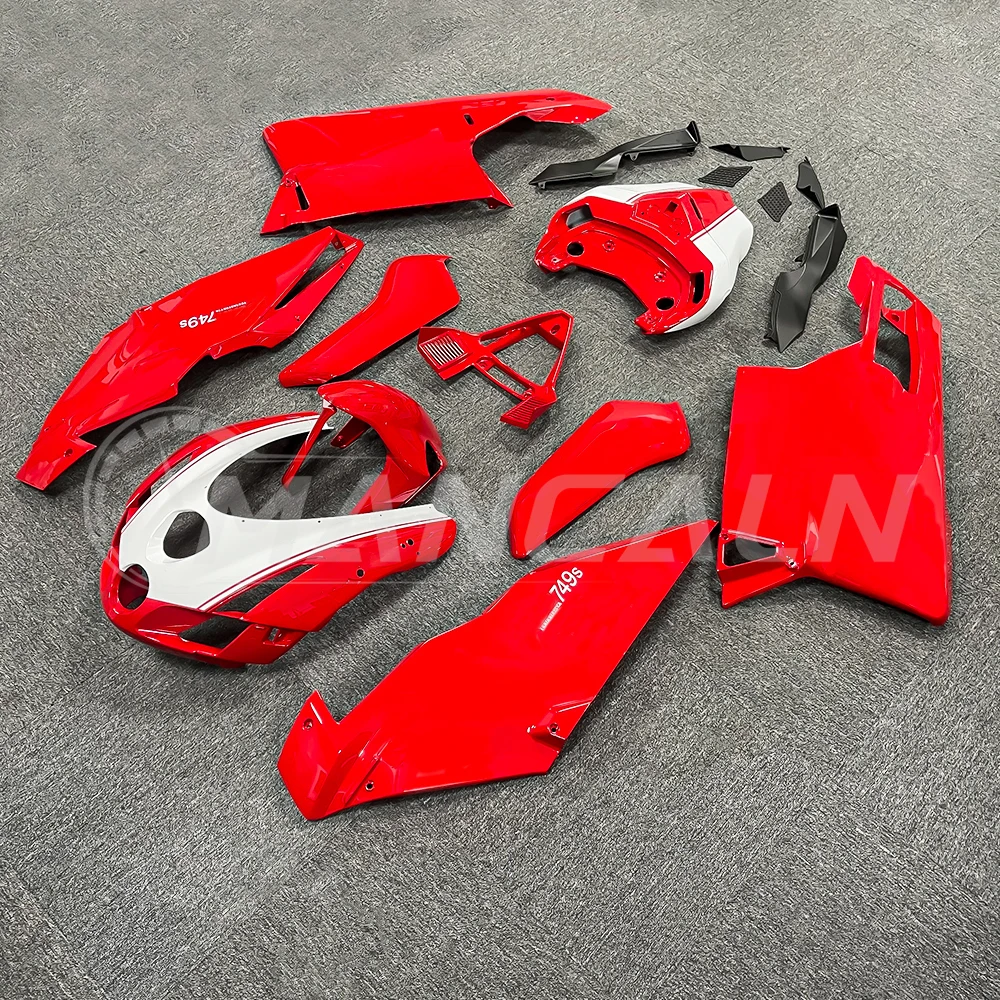 Motorcycle Fairings Kit for Ducati 749 749s 999 2003- Bodywork Set High Quality ABS Injection New red white