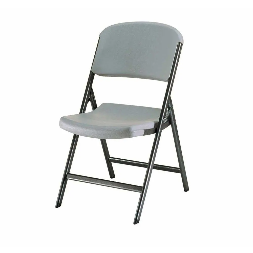 

Commercial Grade Folding Chairs 4 Pack Durable Metal Frame Indoor Outdoor Events 80186 Putty, Custom