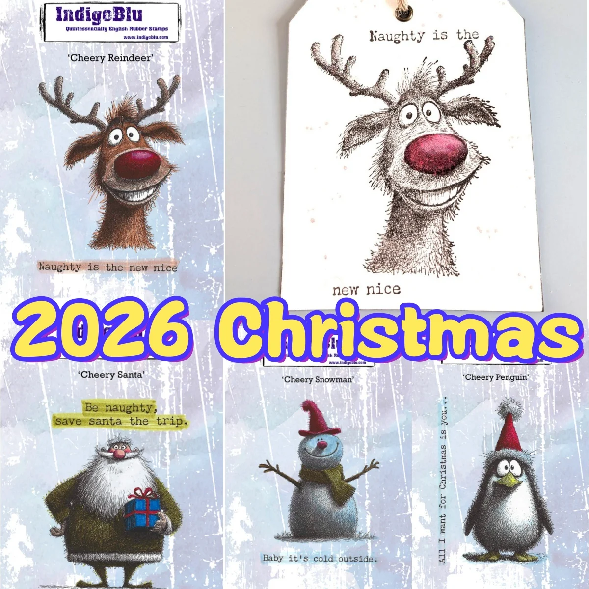 New Penguin Snowman Santa Reindeer Clear Stamps DIY Making Card Scrapbook Embossed Craft Template Decoration 2026 Christmas