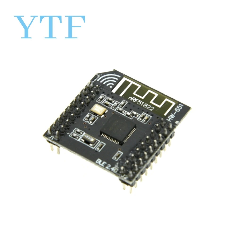 Módulo sem fio de comunicação sem fio NRF51822 2.4G Módulo compatível com Bluetooth/Módulo Zigbee/DMX512 1 peça