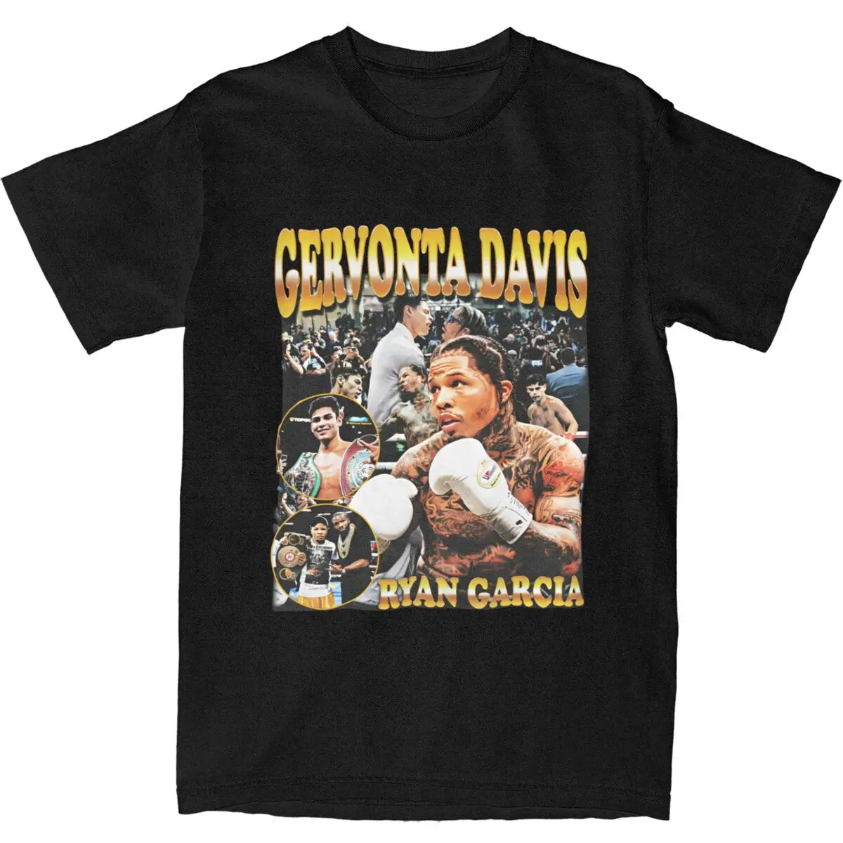 Mens T-Shirt Tank Gervonta Davis Boxing T-Shirts Fashion Beach Tee Shirt Y2K Funny Casual 100% Cotton Clothes Plus Size 6XL