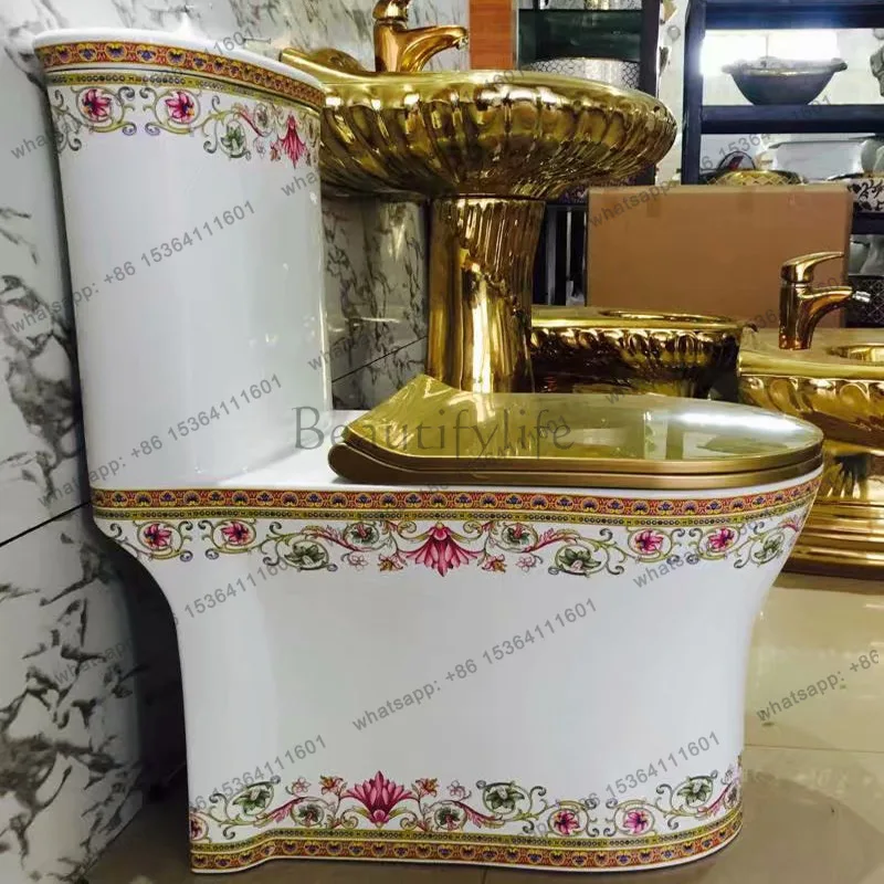 Color toilet Super water-saving toilet Personalized flush toilet