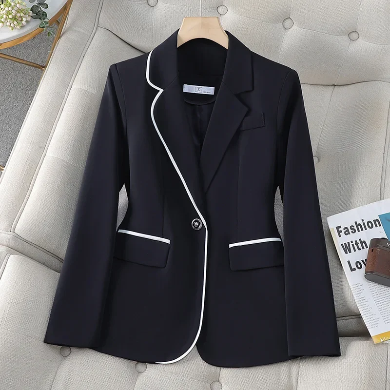 Blazer da donna bianco di lusso vestito sottile da donna temperamento moda abito formale elegante abbigliamento da lavoro giacca da abito stile occidentale