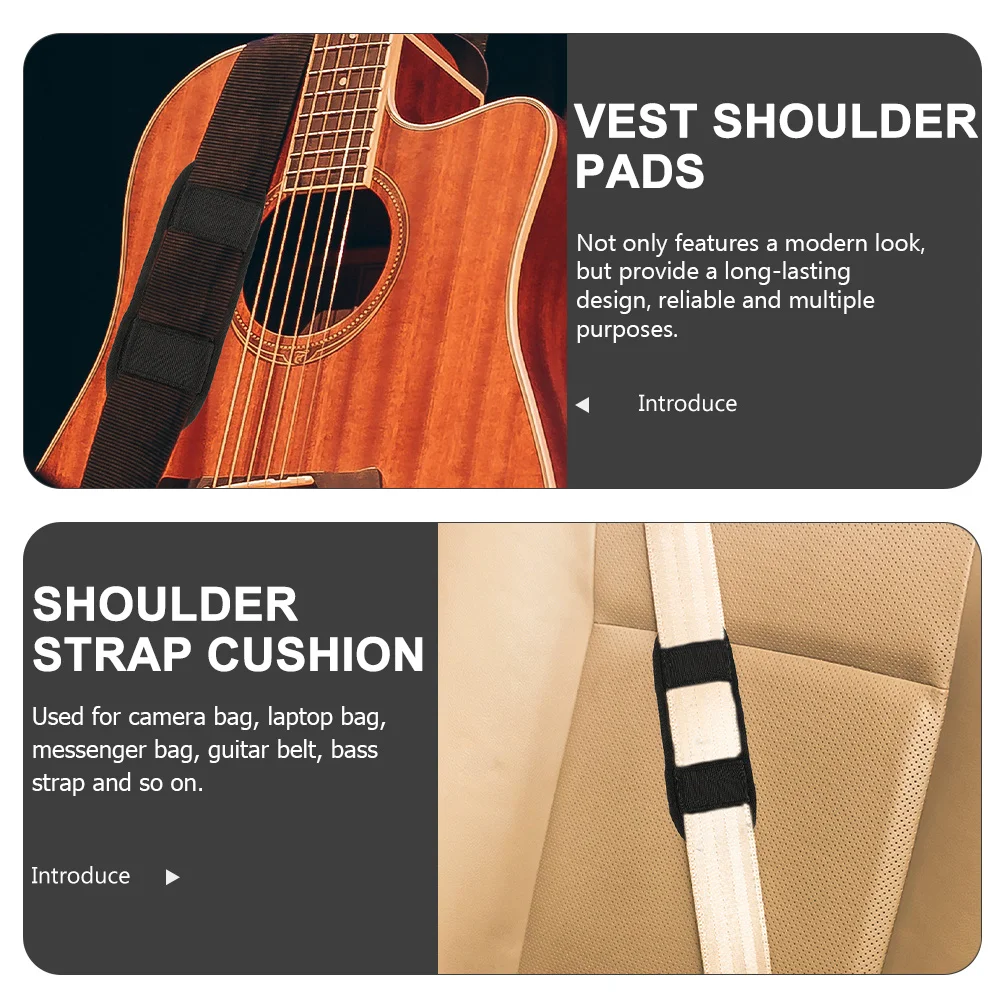 

4Pcs Shoulder Pads for Backpack Comfortable Decompression Pad Nylon Cloth Weight-Reducing Shoulder Strap Cushion for Camera