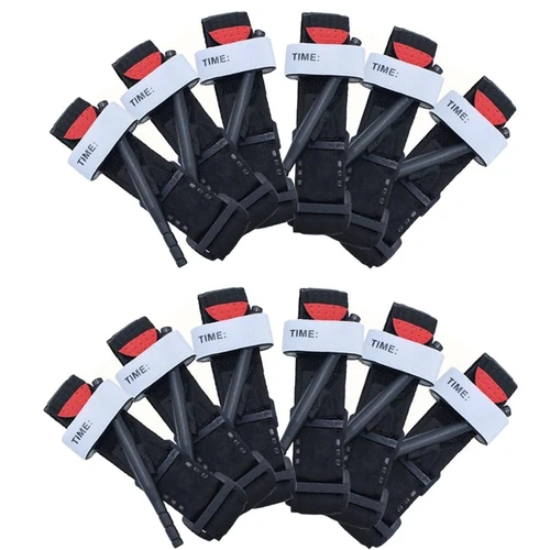 Torniquete de emergencia portátil para exteriores, equipo de primeros auxilios de liberación rápida y lenta, 65/95CM, 1/12 unidades