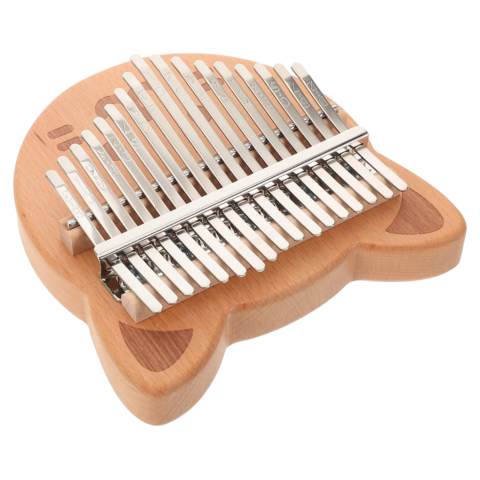 

Wooden 17-Key Thumb Piano Portable Finger Piano Mbira Instrument Kalimba Musical Instrument for Beginners Kids Music