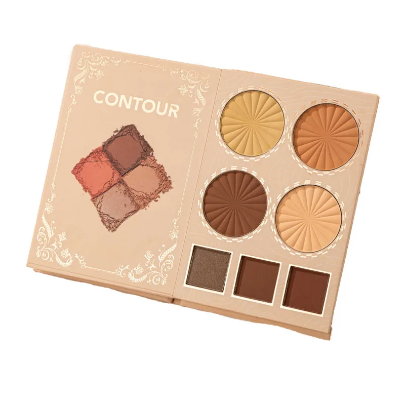 Paleta de sombras de ojos multicolor, maquillaje de larga duración, maquillaje que no se decolora, mate, polvo húmedo, venta al por mayor