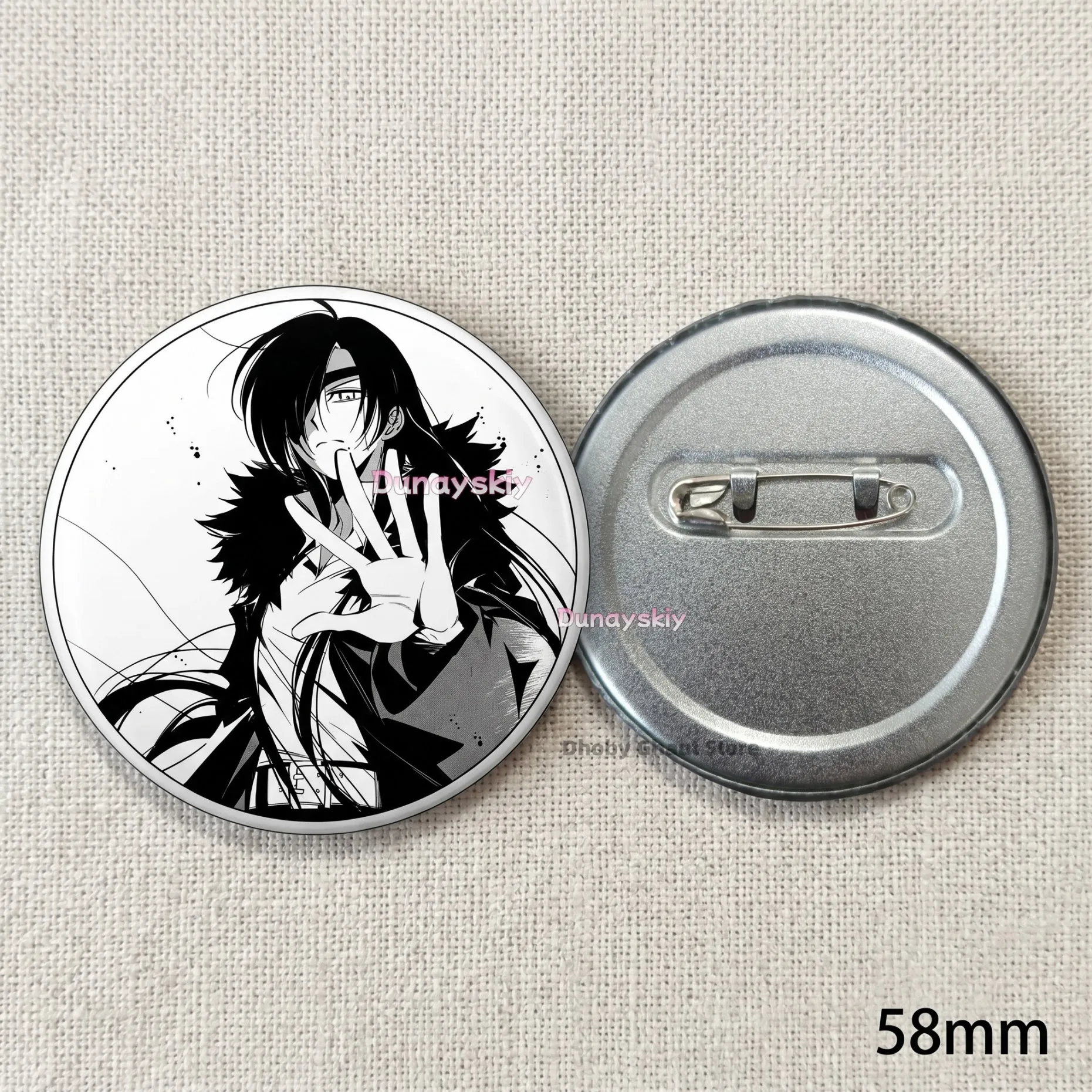 Yuru Anime Asa Brooch Daemons of the Shadow Realm Yomi No Tsugai Enamel Pin Badges Metal Accessory Gift Asa Kabu for Fans