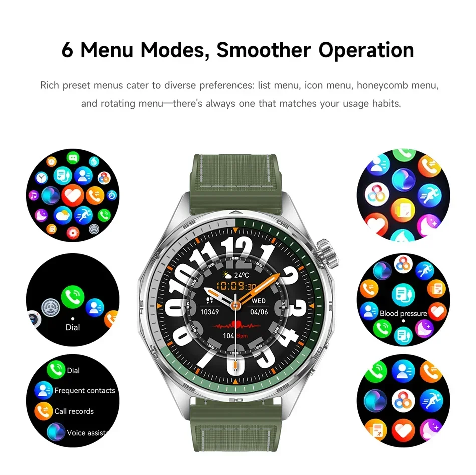 Smart Watch Uomo Nfc Gps Cardiofrequenzimetro Monitoraggio Salute_voghion.com