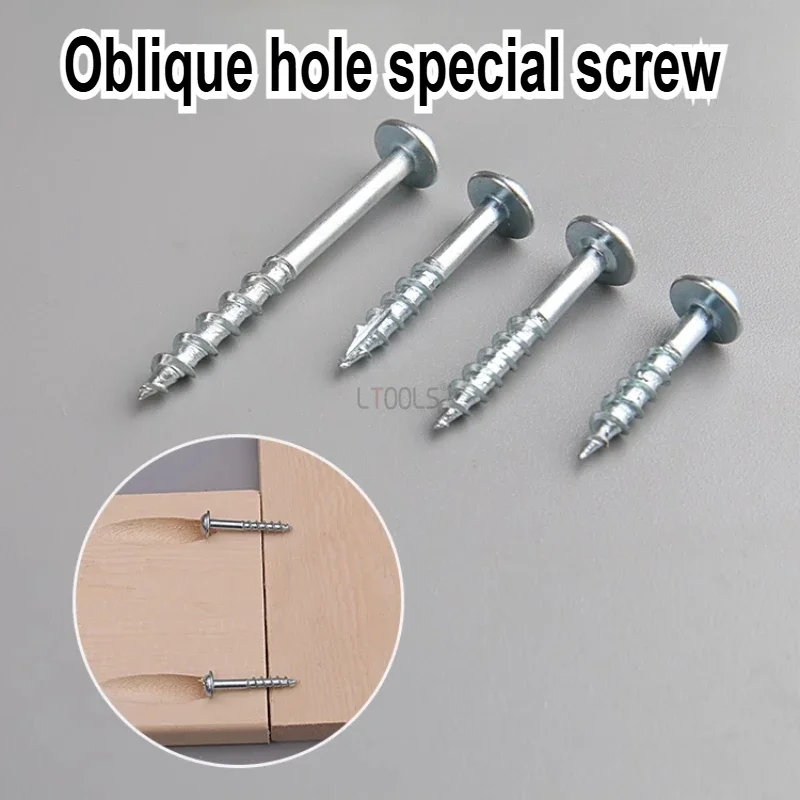 100pcs Woodworking Pocket Hole Screws Multifunctional Rust Resistance Solid Oblique Hole Self Tapping Screws Woodworking Tools