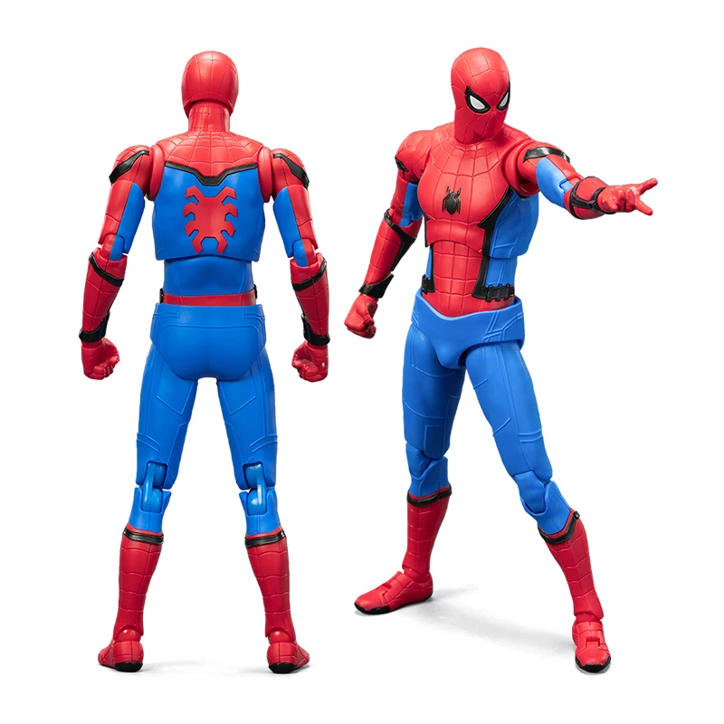 Fondjoy Spider-Man Stark Suit Joints Moveable Assembled Model Action Figure ABS Material Models Kit Educational Toy Kids Gifts