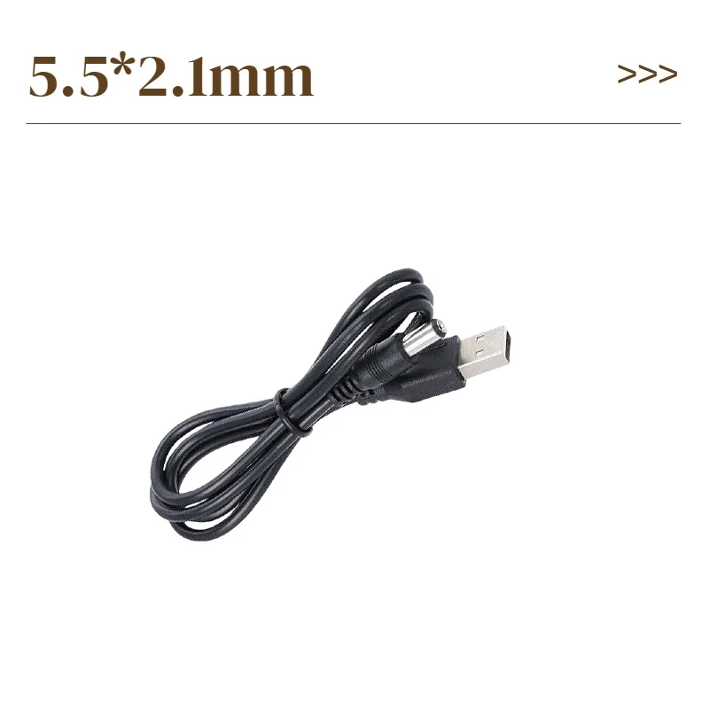 USB to DC USB 남성형 3.5x1.35mm 5.5*2.1mm 플러그 배럴 잭 5V DC 전원 공급 코드 어댑터 충전기 케이블