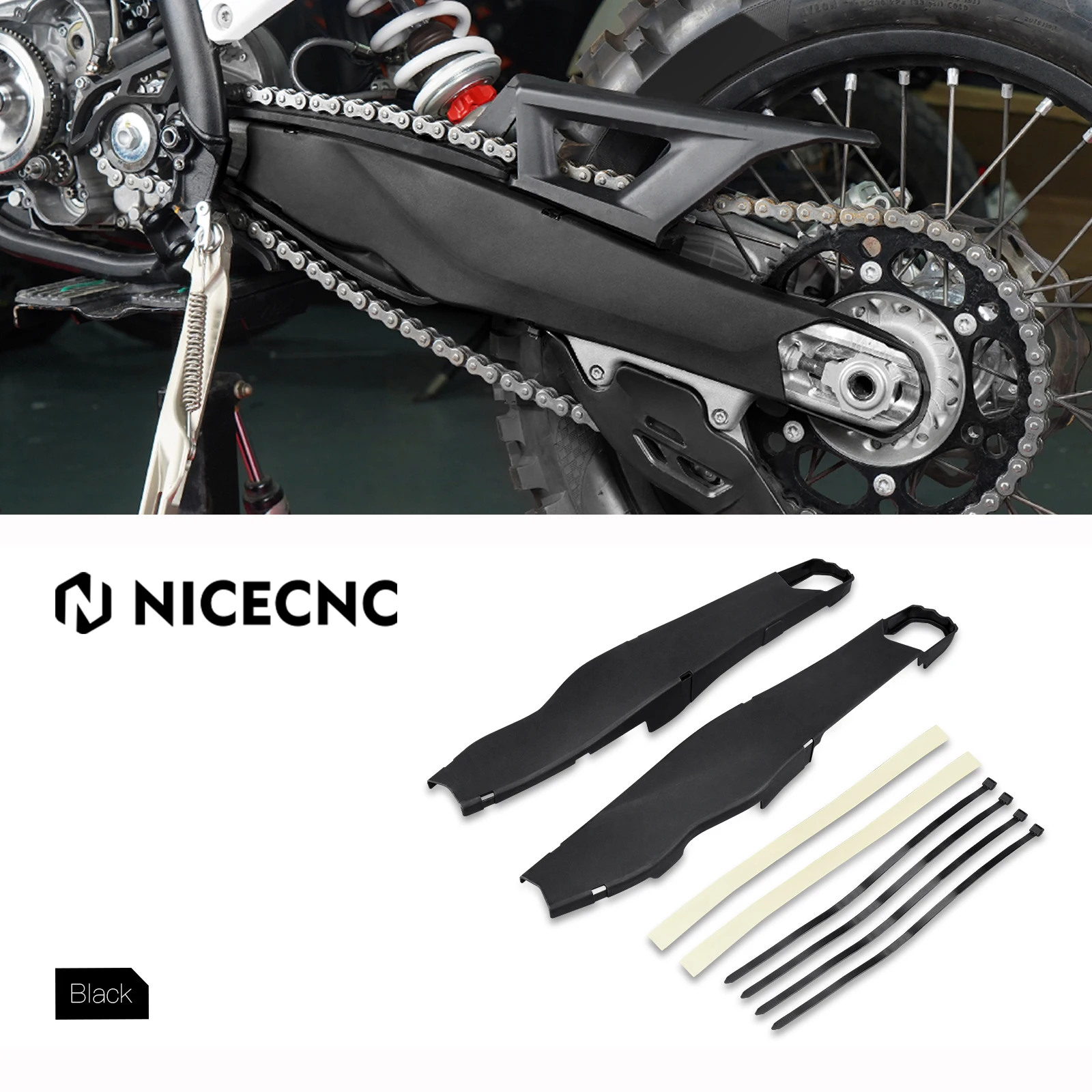 For Husqvarna TE300 FE350 TE FE 150 200 250 300 350 400 450 501 2024 FC FX TX TC 2023-2024 Rear Swing Arm Swingarm Protector