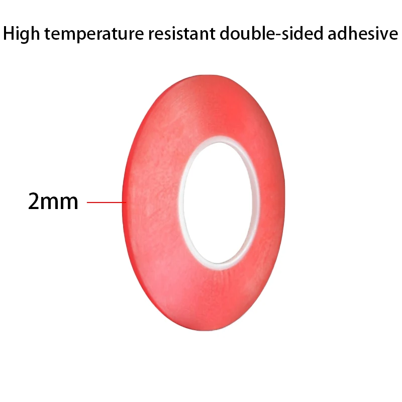 1pcs 2mm Width Heat Resistant Double-Sided Transparent Clear Adhesive Sticker Tape Long Multi-Role For Phone Tablet LCD Screen