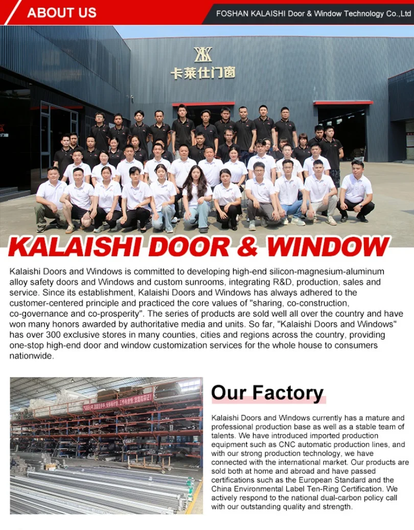 Kalaishi Aluminum Alloy Frame Double Glass Interior Glass Casement Window for House