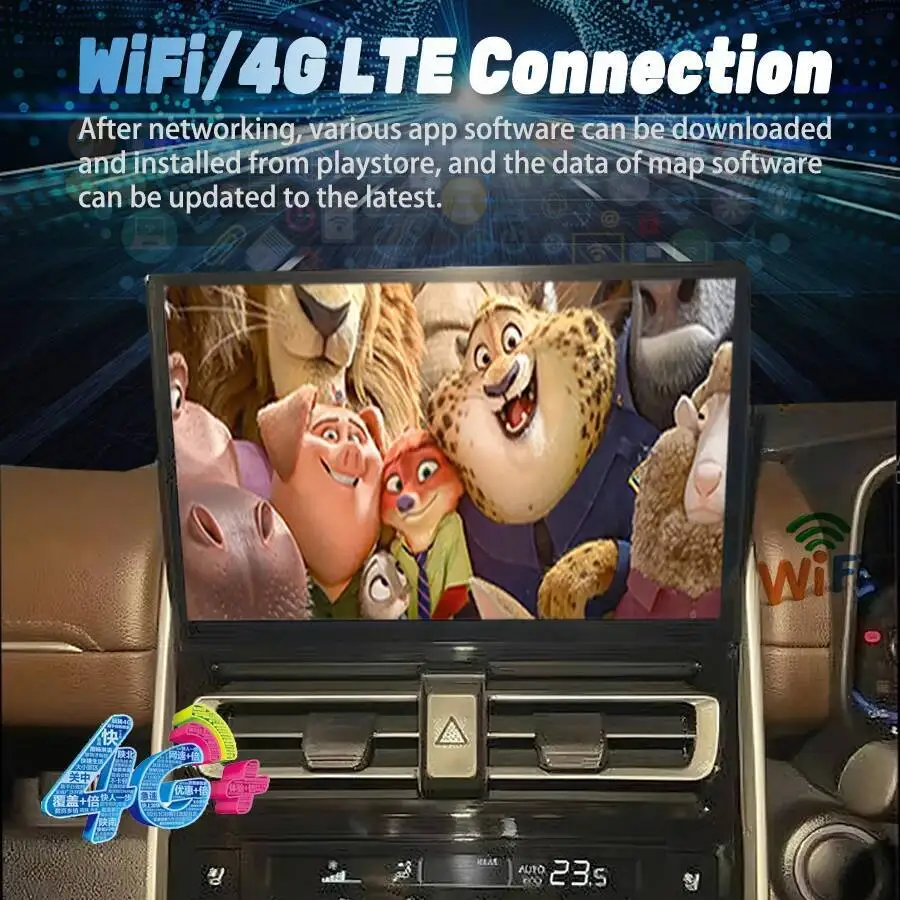 11.5 بوصة أندرويد 14 شاشة لتويوتا إنوفا 2023 2024 2025 نافي نظام تحديد المواقع راديو السيارة الوسائط المتعددة مشغل فيديو بلوتوث Carplay ستيريو