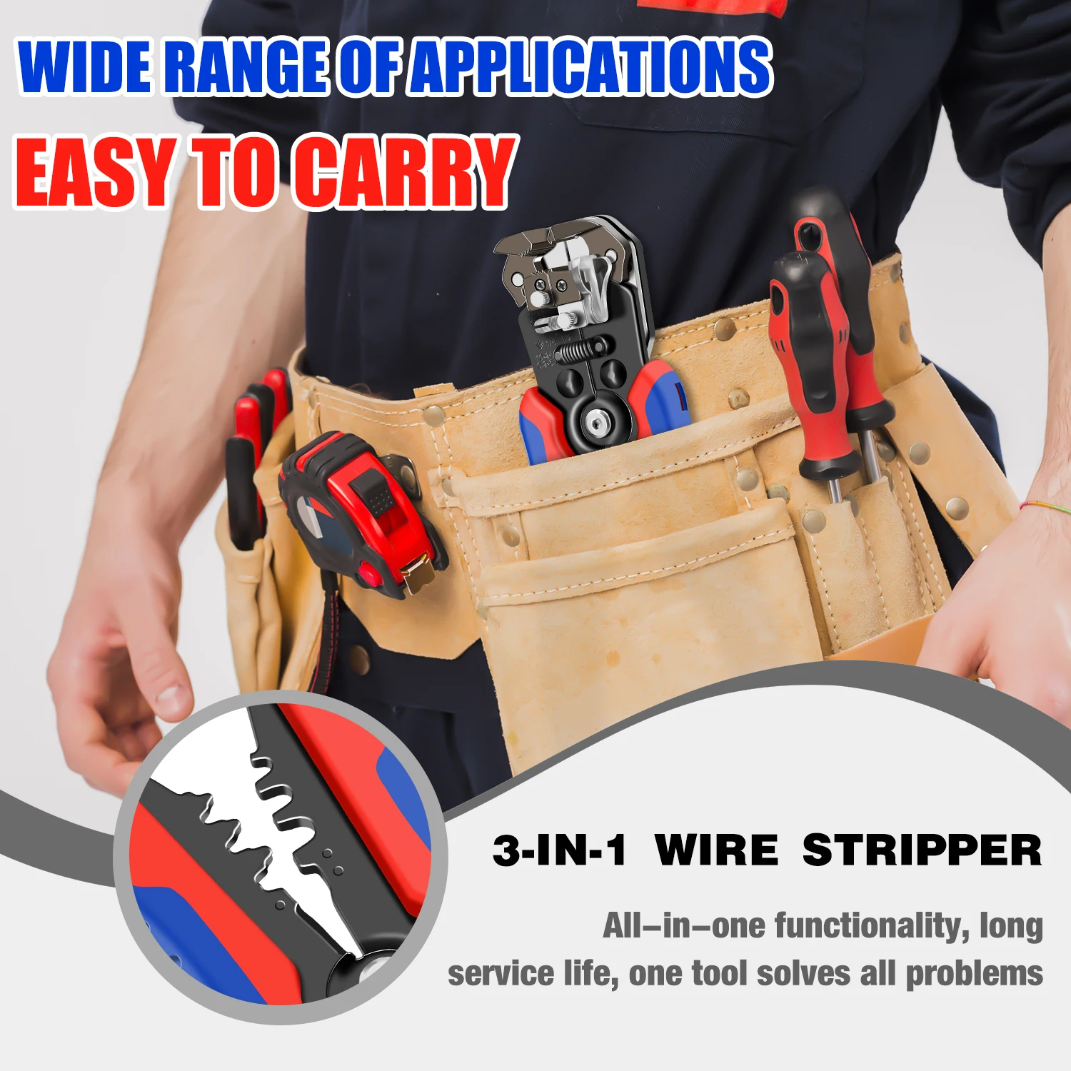 SJ-D2 3IN1 Abisolierzange Werkzeuge Multitool Zange Automatische Abisolieren Cutter Crimpen Kabel Draht Elektriker Reparatur Hand Werkzeuge – Detail 5