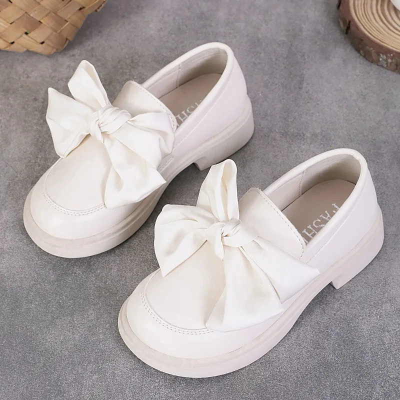 

Дизайнерские кожаные туфли принцессы для девочек, милые вечерние платья на мягкой подошве, дизайнерская летняя повседневная обувь в британском стиле, Zapatillas