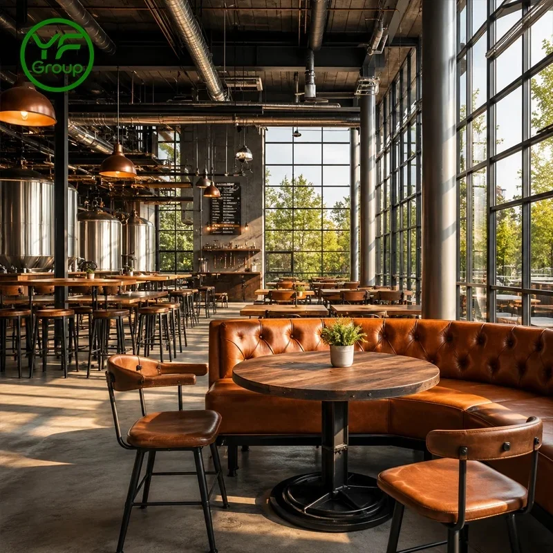 Factory Wholesale Restaurant Furniture Curved Tufted Button Back Booth Seating Set Custom Banquette for Cafe Hotel Lounge
