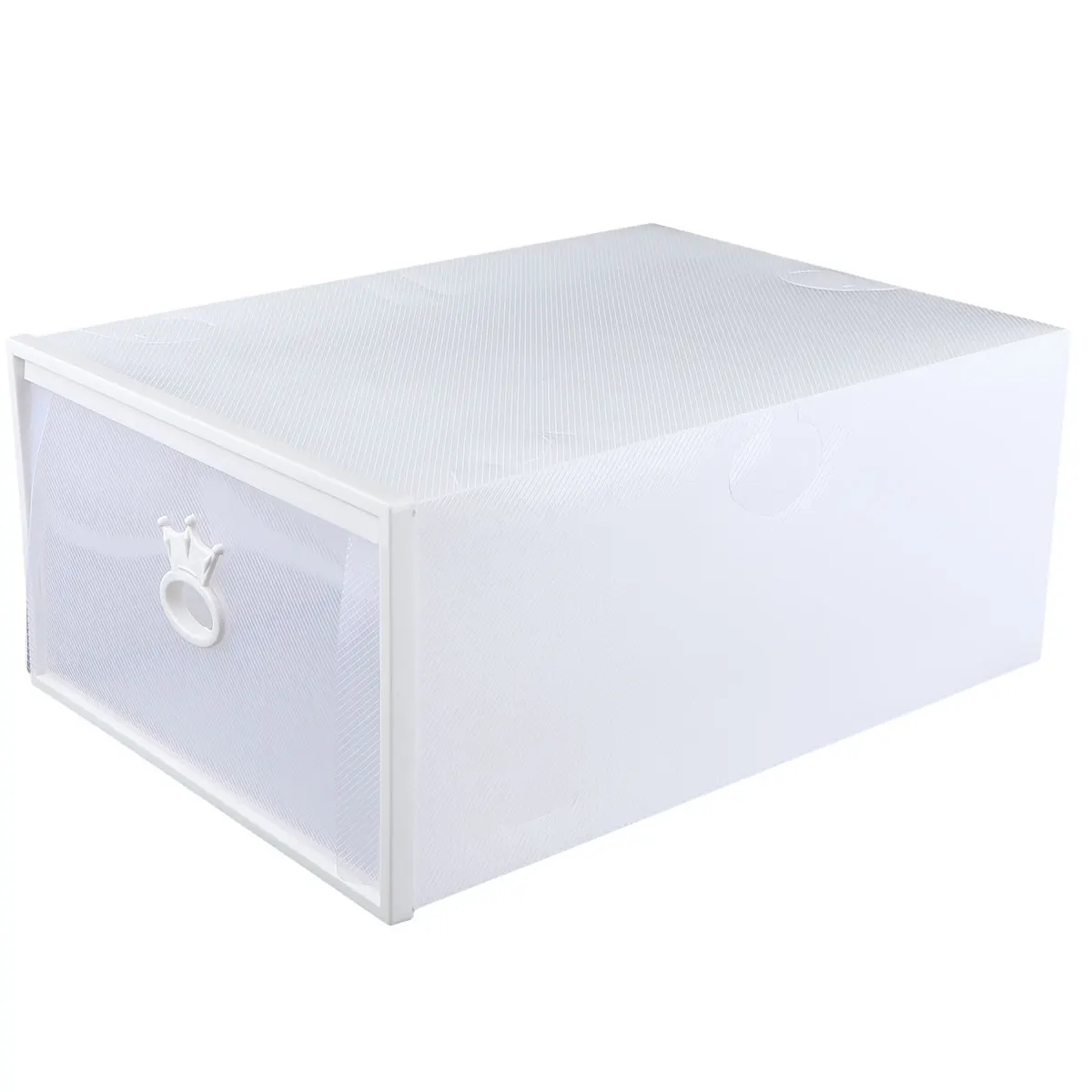 

Transparent Drawer Type Thickened Plastic Shoe Box Large Capacity Stackable Shoes Organizer Easy Assembly Portable Shoe Storage