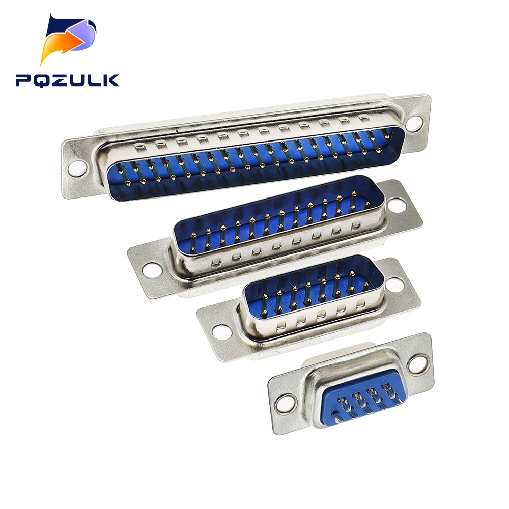 5PCS DB9 DB15 DB25 37 Female Male PCB Mount serial port Connector Solder Type D-Sub RS232 CONNECTORS 9pin socket Adapter FOR PCB