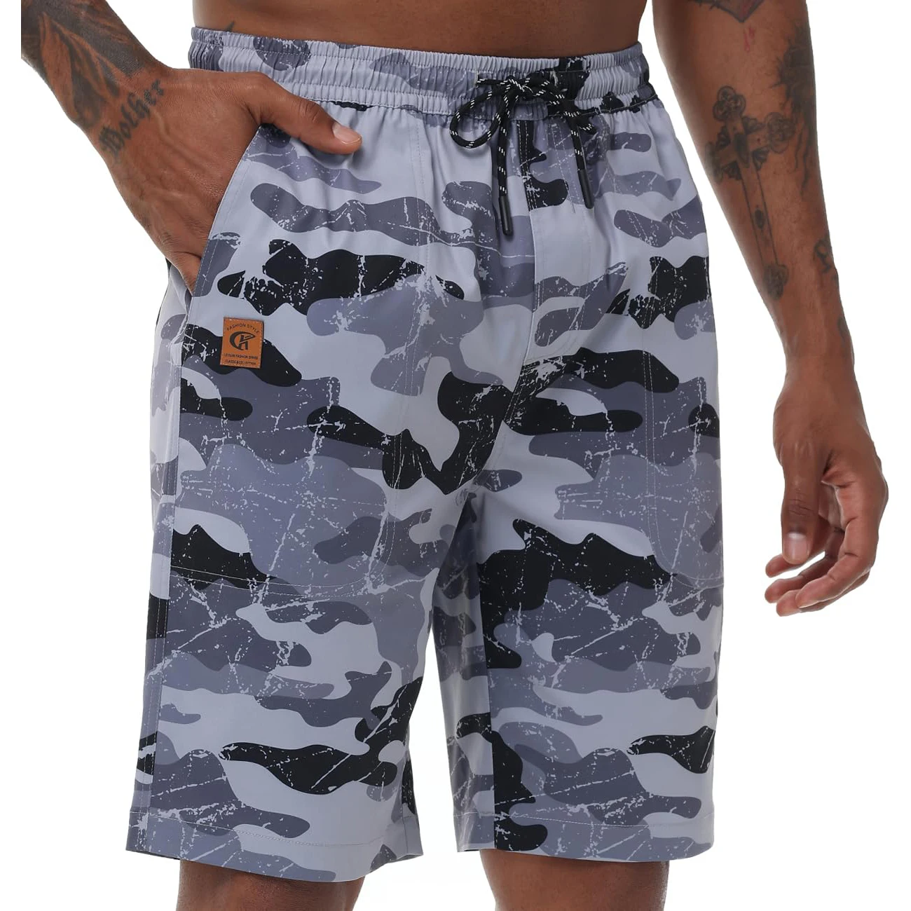 Summer Men\'s Casual Camoufla Shorts Jogging Running Basketball Sport Shorts Athletic Pants for Camping Jogging