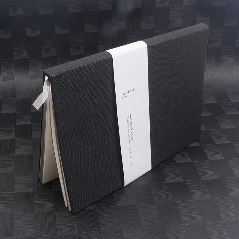 High Quality MB Softcover Notebook A5 Size Luxury Augmented Paper Notebook Leather Office Journal Diary Notepad