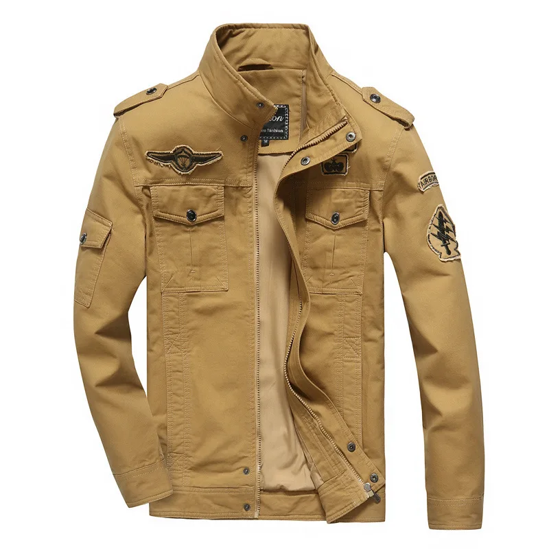 

New 2026 Casual Army Military Jacket Men Plus Size M-6XL Jaqueta masculina Air force one Spring & Autumn Cargo Mens Jackets Coat