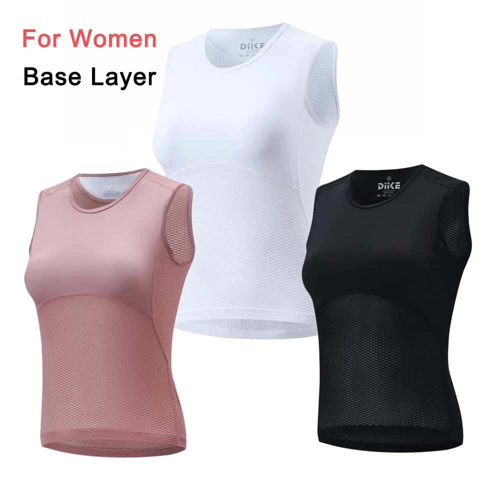 

DIIKE Women Cycling Base Layer Vests Hight Quality Riding First Layer Breathable Elasticity MTB Road Bicycle Vests Bike Clothing