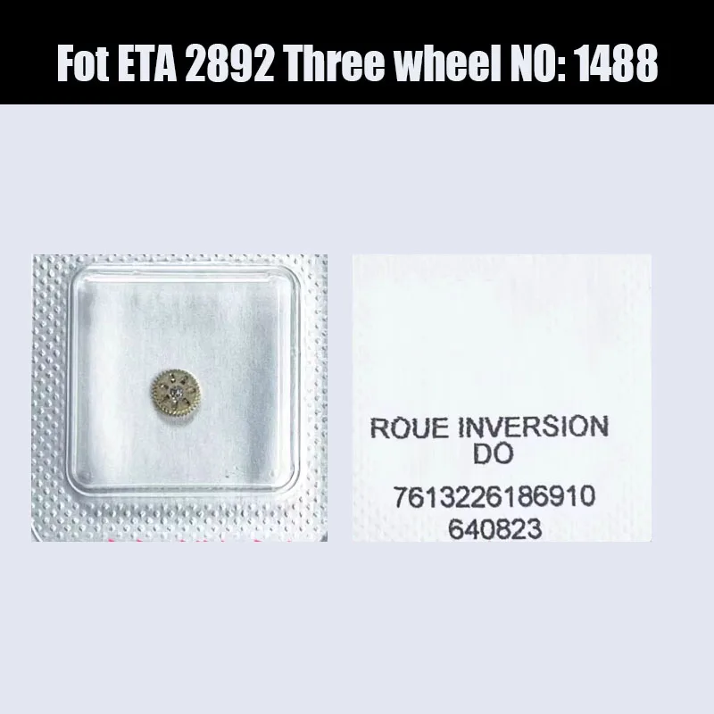 

Watch movement accessories are for ETA 2892 movement automatic three wheel reversing wheel NO:1488