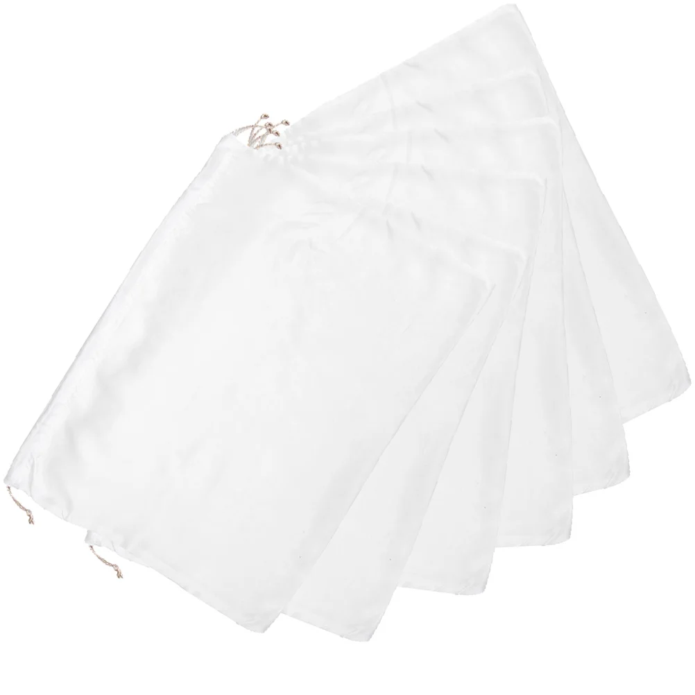 

6pcs Satin Drawstring Bags Storage Gift Pouches Durable Organizing Socks Bras Bags Travel Gym Nursery Party Favors Bulk