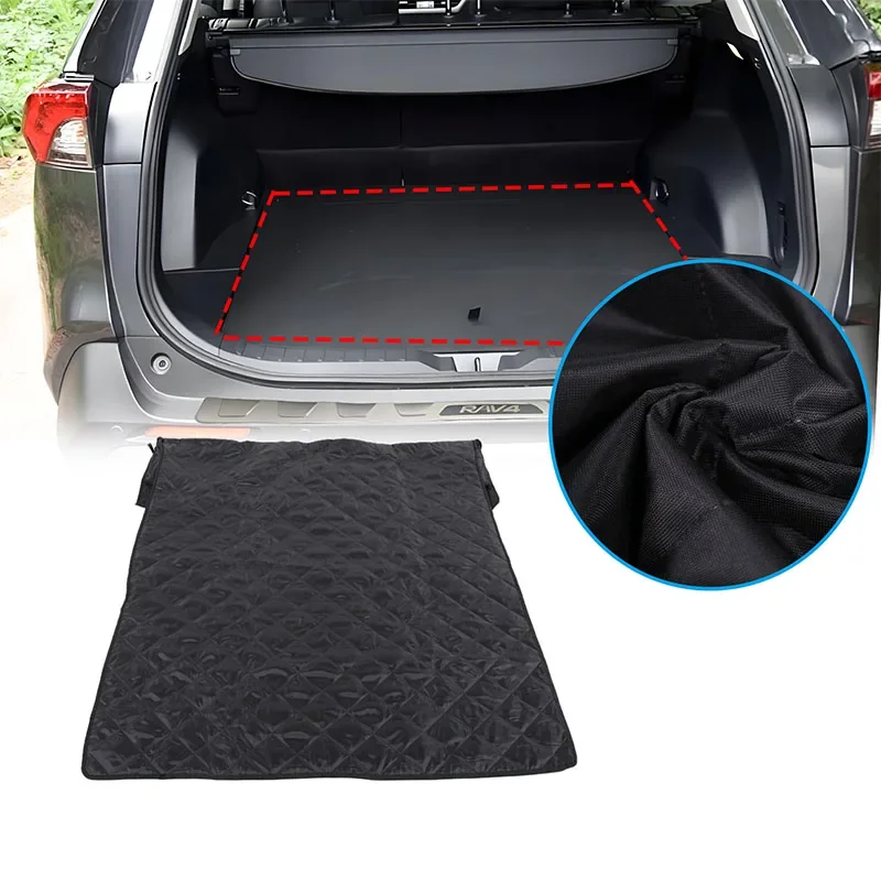 For Toyota RAV4 2015-2019 Oxford Cloth Black Car Trunk Pet Seat Cover Pet Transport Pad Car Interior ProtectionAccessories