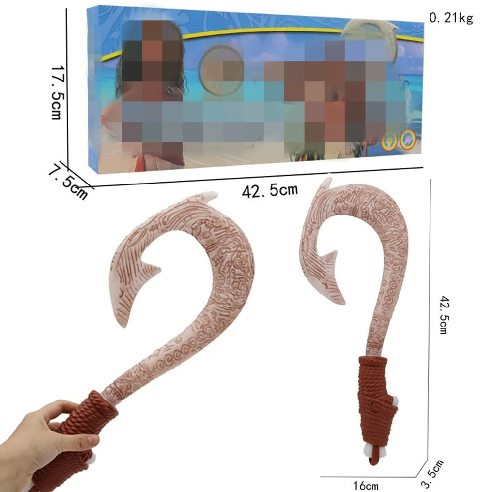 In voorraad nieuwe vis haak mes karakter rollenspel wapen met LED licht rollenspel rekwisieten speelgoed jongens en meisjes geschenken hot sellin