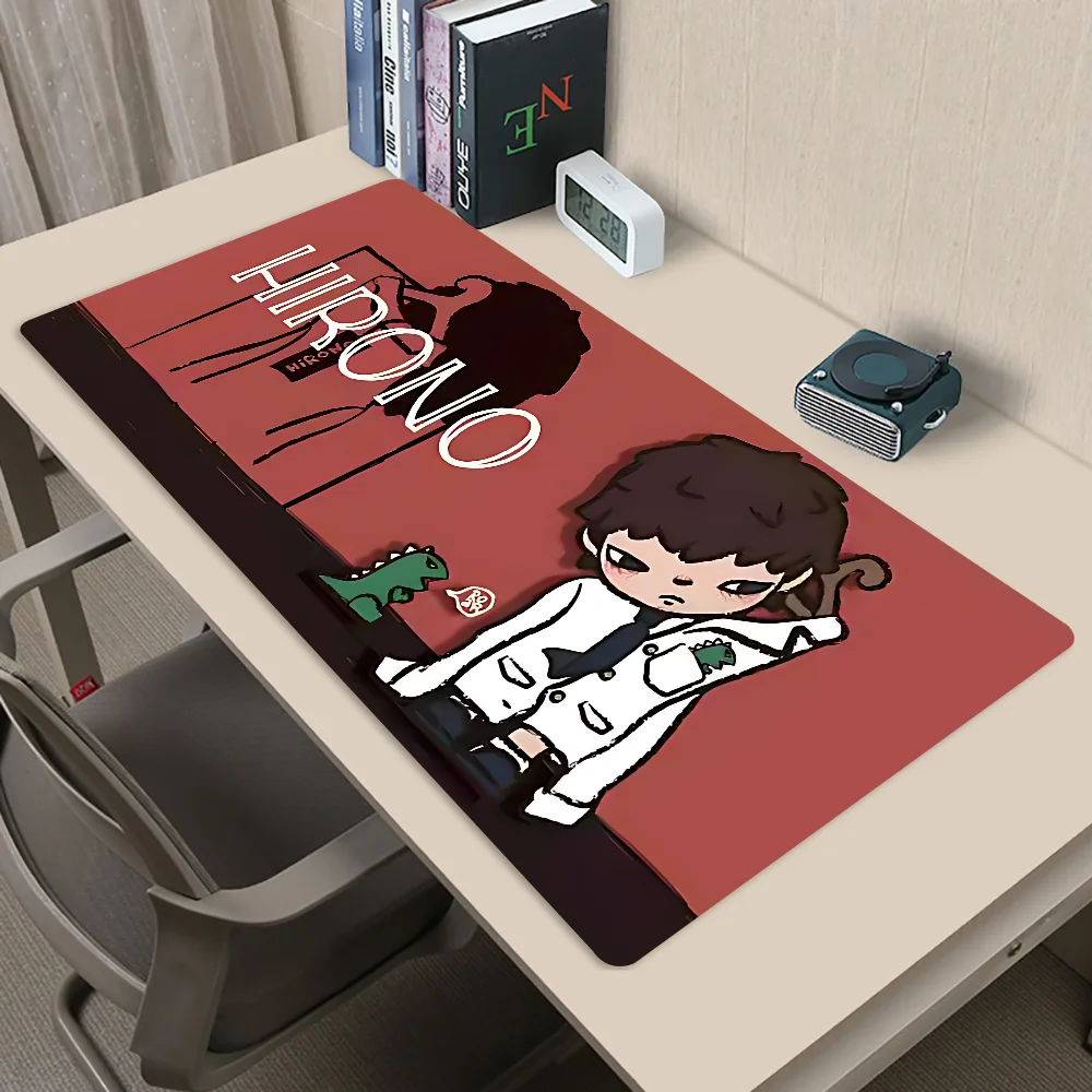 H-Hirono-Grand tapis de souris de jeu, tapis de souris Gamer, taille L XL média, claviers polymères, nouveautés