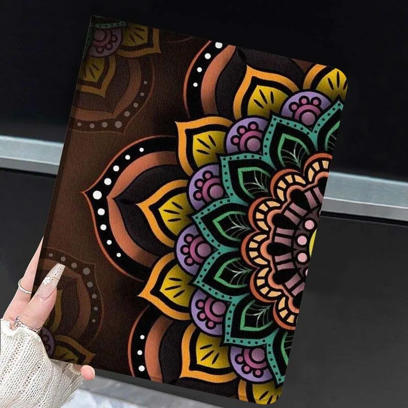 Fashion Mandala Flower Pattern Popular For Huawei MediaPad MatePad Honor Pro V6 9 V8 X9 X 10 13.3 11 Inch Pen Tray Tablet Case