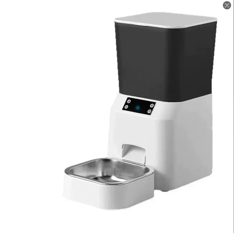 

Fully Automatic Pet Feeder With Smartphone Remote Control Eco-Friendly Plastic Bowls Timed Feeder