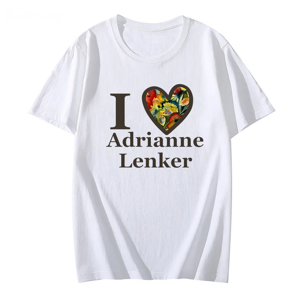 I Love Adrianne Lenker Graphic Tshirts Singer Print T-shirt Short Sleeve Cotton O-neck T Shirt Men Women Unisex Streetwear Tees