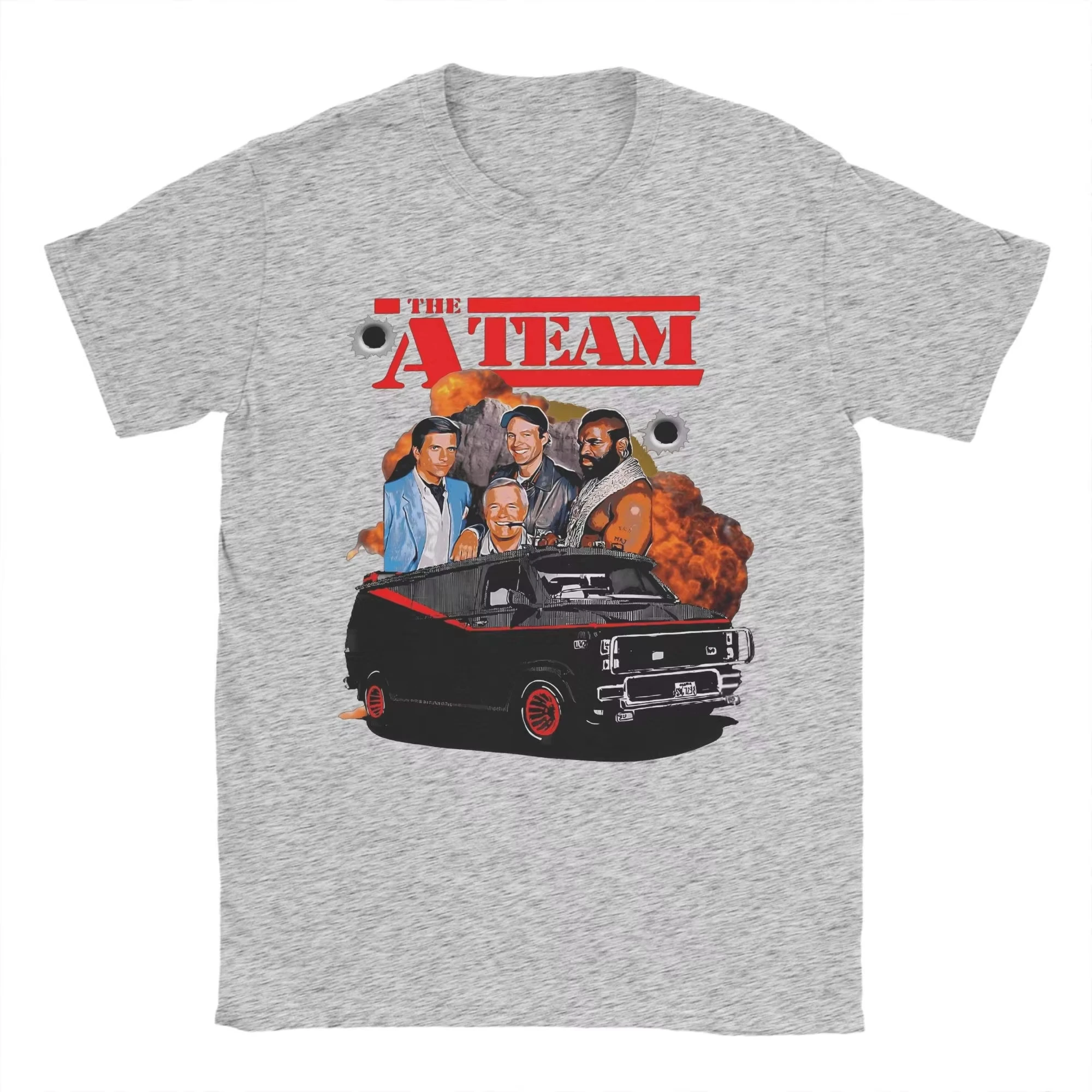 2026 THE A TEAM T Shirt for Men's Clothing Women Cotton Novelty T-Shirt Round All Risk Agency Tees Short Sleeve Summer T Shirt