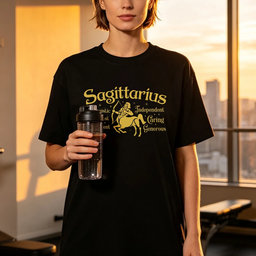 Womens Birthday Shirt Sagittarius Zodiac Tshirt Astrology Shirt Zodiac Tees Fashion Horoscope Tee Sagittarius Birthday Gift Tops