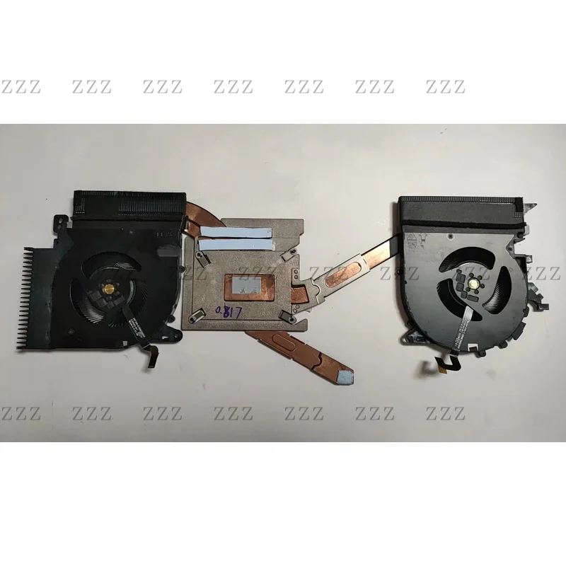 ZZ For HP ZBOOK 15 studio G8 Laptop CPU GPU Fan with Radiator Heatsink AT2YM007DA0