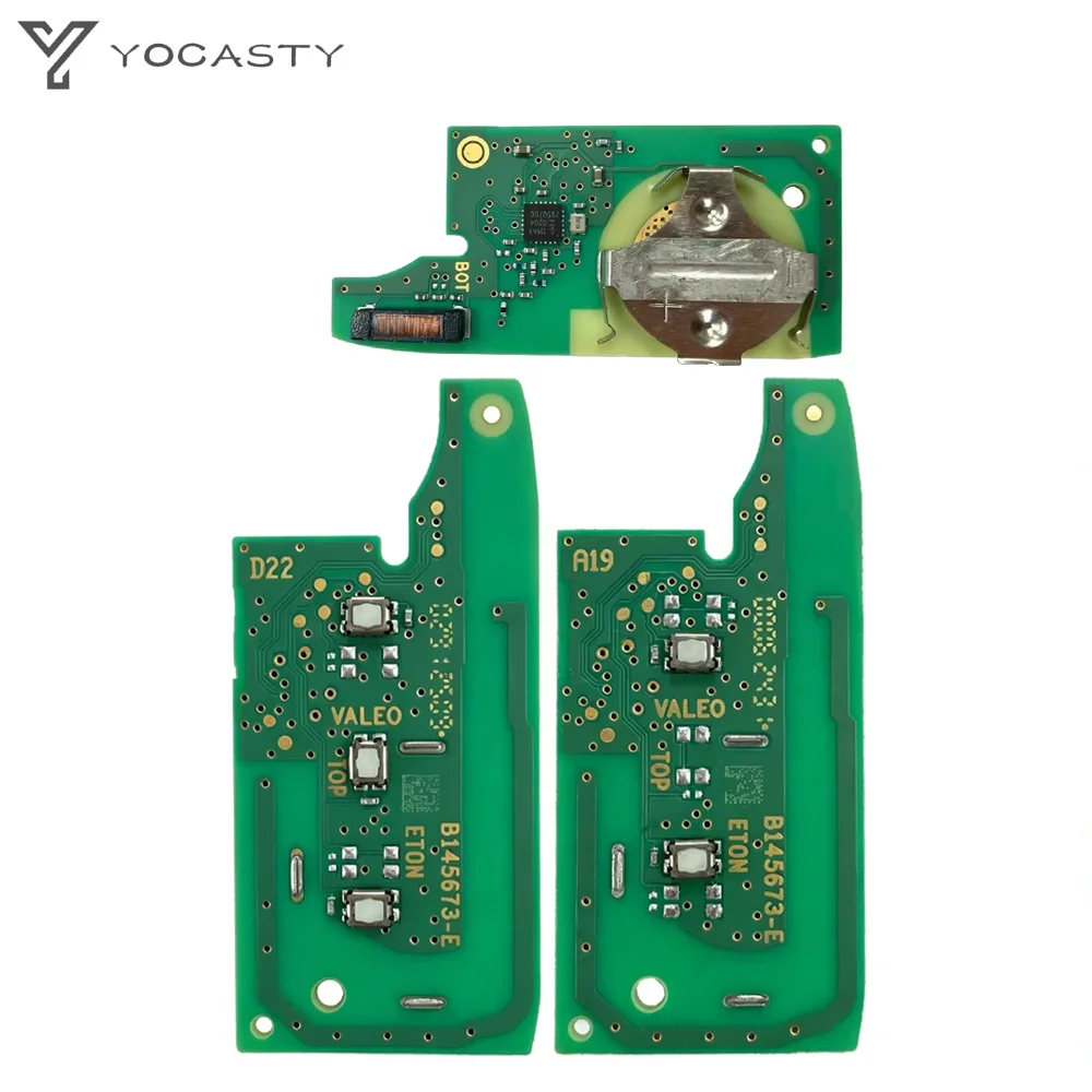 FCCID:N5F-PFK1A Original PCB 433Mhz 4A Chip For Renault Logan Duster Sandero Oroch Remote Flip Car Key Circuit Board - view 4