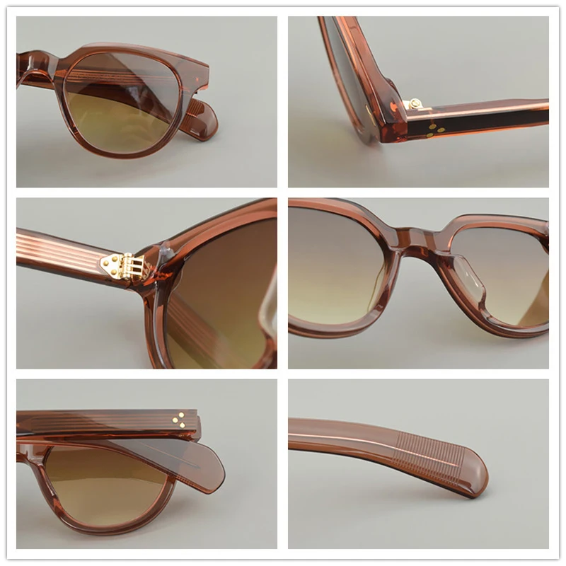 2025 ماركة خمر الاستقطاب النظارات الشمسية الرجال النساء 48RX ريترو القيادة نظارات شمسية موضة UV400 خلات في الهواء الطلق مكبرة النظارات